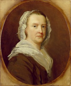 Portrett av en ukjent kvinne, midten av 1700-tallet (olje på lerret) av English School