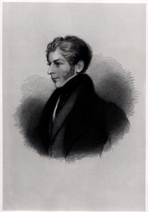 Portrett av jarlen av Clare, fra illustrasjoner til Lord Byrons liv og verk, bind II, av E.F.Fuden, 1833-34 av English School