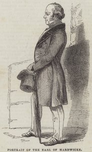 Portrett av jarlen av Hardwicke av English School