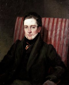 Portrett av den engelske poeten Thomas Hood (1799-1845) Maleri av den engelske skolen på 1800-tallets London, Nasjonalt portrettgalleri av English School