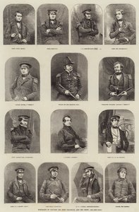 Portretter av kaptein Sir John Franklin og hans mannskap av English School