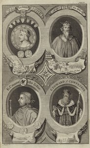 Portretter av Kings of England av English School
