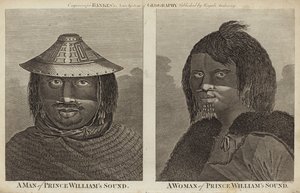 Portretter av en mann og en kvinne av Prince Williams Sound