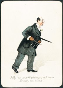 Posh Gentleman, julekort av English School