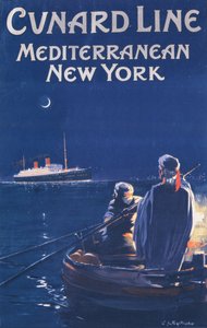 Plakat som reklamerer for Cunard Line