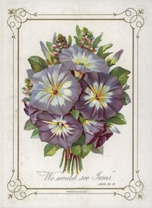 Posy av blomster av English School