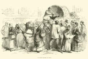 Fjærkreselgere i Paris, oktober 1870 av English School