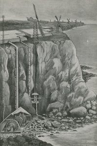 Kraft vindhevet fra havet av English School