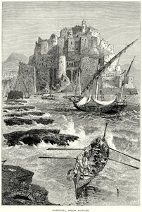 Pozzuoli, nær Napoli (gravering) av English School