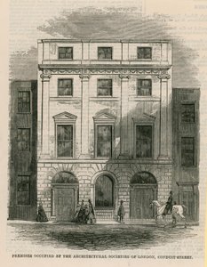 Lokaler okkupert av Architectural Societies of London, Conduit Street, London av English School