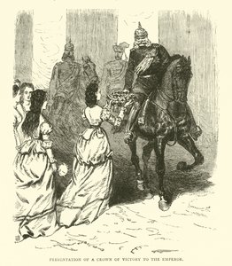 Presentasjon av en seierskrone til keiseren, mars 1871 av English School