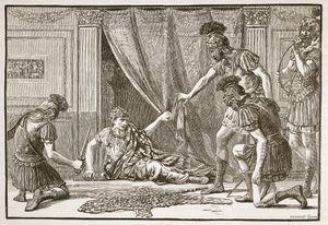 Pretorianske vakter hyller Claudius som imperator av English School