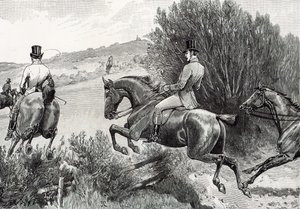 Prince Albert Hunting nær Belvoir Castle av English School