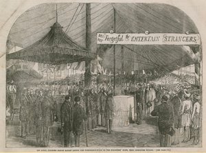 Prins Albert legger grunnsteinen til de fremmede hjemmet av English School