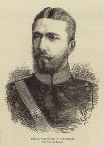 Prins Alexander av Battenberg (gravering) av English School