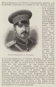 Prins Ferdinand av Bulgaria (gravering) av English School