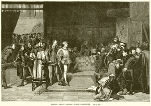 Prins Henry foran dommer Gascoigne av English School