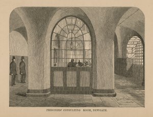 Konsultasjonsrom for fanger i Newgate av English School
