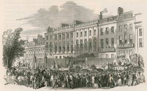 Prosesjon av London Temperance League i Lincolns Inn Fields, London av English School