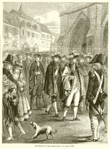 Prosesjon av Tiers Etat, i Paris, 1789 av English School