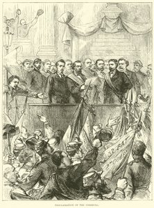 Kommunens proklamasjon, mars 1871 av English School