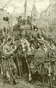 Proklamasjon av den gamle pretender som kong James VIII av English School