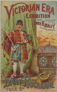 Program for Victorian Era Exhibition, 1897, ved Earls Court av English School