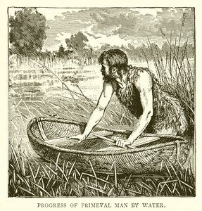 Progress of Primeval Man by water av English School