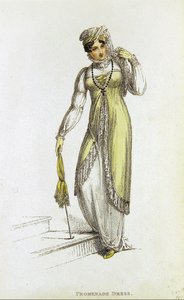 Promenadekjole, moteplate fra Ackermann