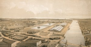 Foreslått sted for Crystal Palace i Battersea Park av English School