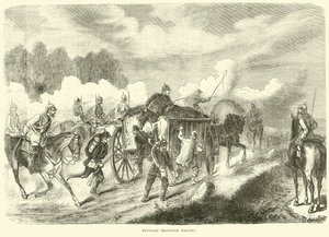 Preussiske proviantvogner, september 1870 av English School