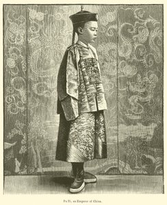 Pu-Yi, eks-keiser av Kina (gravering) av English School