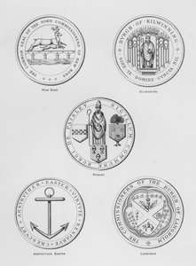 Wappen: New Ross; Kilwinning; Paisley; Anstruther Easter; Langholm