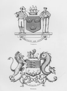 Offentlige våpen: Tynemouth; Waterford (gravering) av English School
