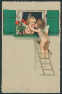 Putti kysser av English School