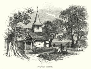 Pyrford Church (gravering) av English School