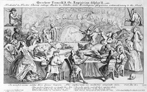 Kvaksalveri avslørt, eller empiri vist: dedikert til doktor Chiron, ridemester til Achilles, og Aesculapius, ekstraordinær lege for de døde, 1748 av English School
