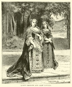 Dronning Caroline og Lady Howard av English School