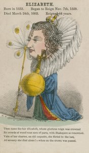 Dronning Elizabeth I (akvatint) av English School