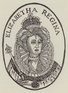 Dronning Elizabeth I (gravering) av English School