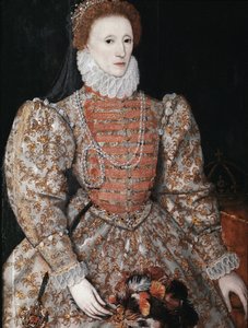 Dronning Elizabeth I, ca. 1575 (olje på panel) av English School