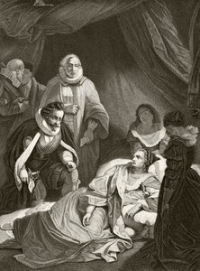 Dronning Elizabeth I på dødsleiet, fra 