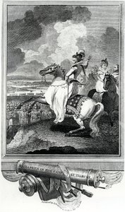 Dronning Elizabeth i leiren ved Tilbury, 1811 av English School