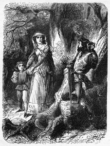 Queen Margaret and the Robber of Hexham, illustrasjon fra 