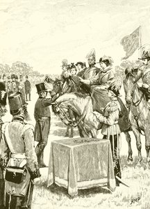 Dronning Victoria presiderer ved den første utdelingen av Victoria-korset av English School