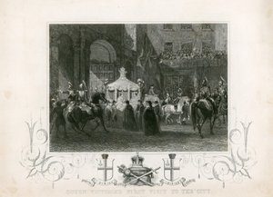 Dronning Victorias første besøk i City of London, 9. november 1837 av English School
