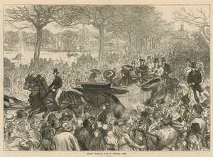 Dronning Victorias besøk i Victoria Park av English School