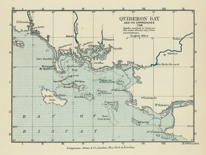 Quiberonbukten og dens innseilinger (fargelitografi) av English School