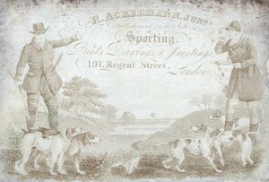R Ackermann, Junior, 191 Regent Street, handelskort av English School