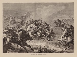 Kappløp i Kerghese-steppene (gravering) av English School